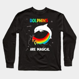 Dolphins are magical Long Sleeve T-Shirt